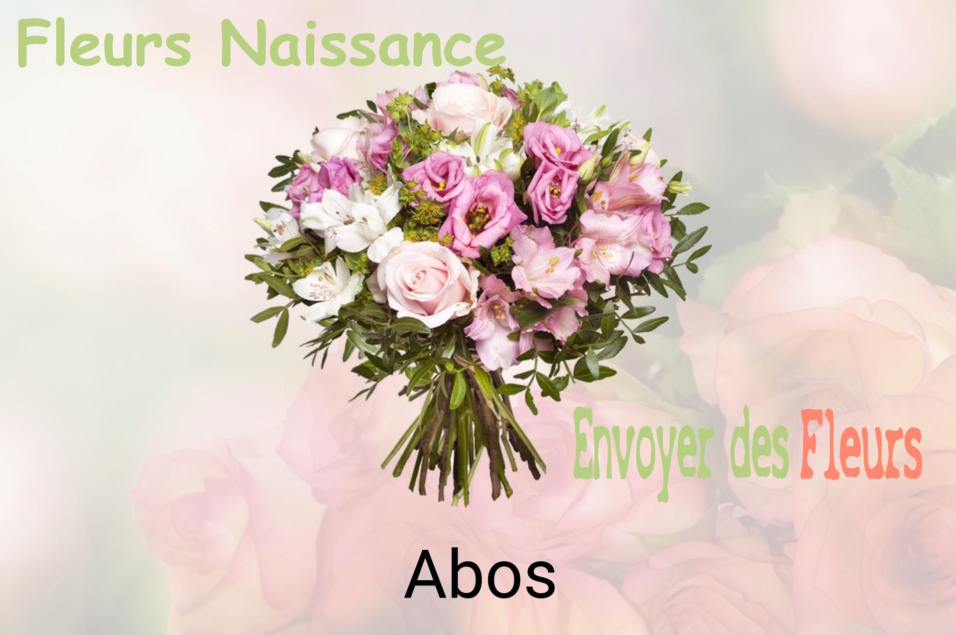 Bouquet de fleurs de naissance livré à Abos